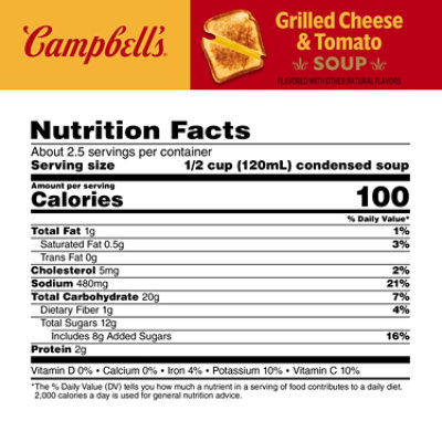 Campbell's Limited Edition Grilled Cheese Tomato Soup- 10.75 Oz - Image 3