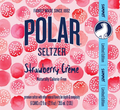 Polar Seltzer Strawberry Creme - 6-12 Fl.Oz. - Image 5
