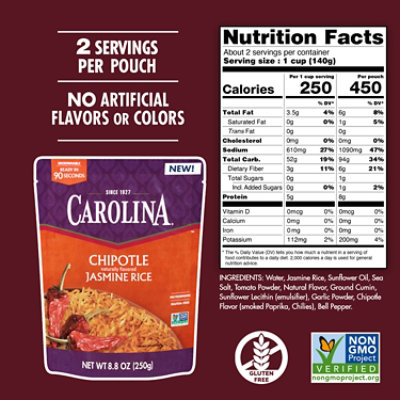 Carolina Chipotle Jasmine Rts - 8.8 OZ - Image 4