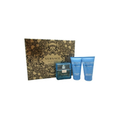 Versace Man Eau Fraiche Mens Gift Set EDT Spray- 1.7 oz - 3 Piece - Image 1