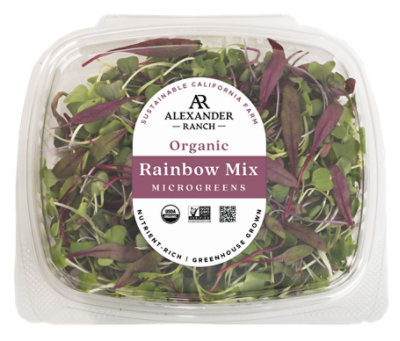 Rainbow Mix Microgreens Organic - 1.75 Oz - Image 1