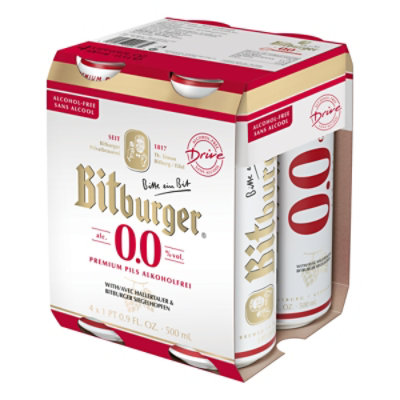 Bitburger Drive 0.0 Na In Cans - 4-16.9F - Image 1