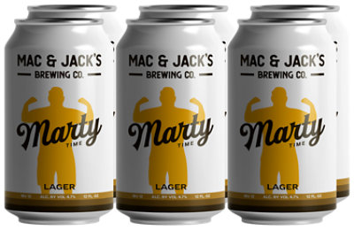Mac And Jacks Marty Time Lager 6 In Cans - 12 Fl. Oz. - Image 1