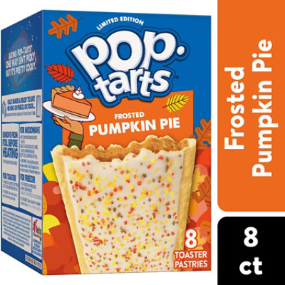 Pop-Tarts Toaster Pastries Frosted Pumpkin Pie Breakfast Foods - 8 - 13.5 Oz