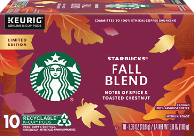 Sbux Kcup Fall Blend - 10 Count - Image 1