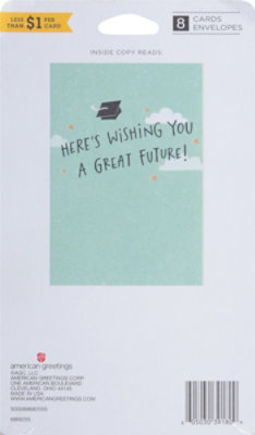 American Greetings Congrats Graduation Hats Greeting Cards - Each - Image 3