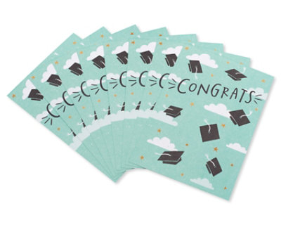 American Greetings Congrats Graduation Hats Greeting Card - Each - Image 1