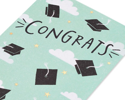 American Greetings Congrats Graduation Hats Greeting Card - Each - Image 4