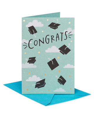 American Greetings Congrats Graduation Hats Greeting Card - Each - Image 3