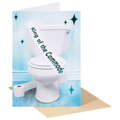 American Greetings Ecomm King of the Commode Father's Day Card - Each - Image 2