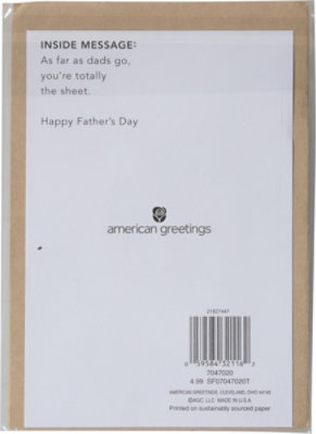 American Greetings Ecomm King of the Commode Father's Day Card - Each - Image 3