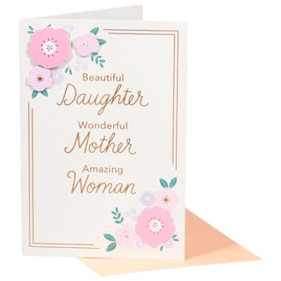 American Greetings Beautiful Daughter Wonderful Mother Mother's Day Greeting Card - Each - Image 2