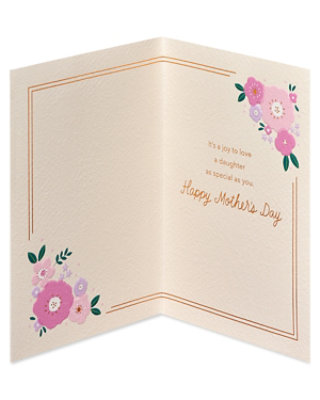 American Greetings Beautiful Daughter Wonderful Mother Mother's Day Greeting Card - Each - Image 3
