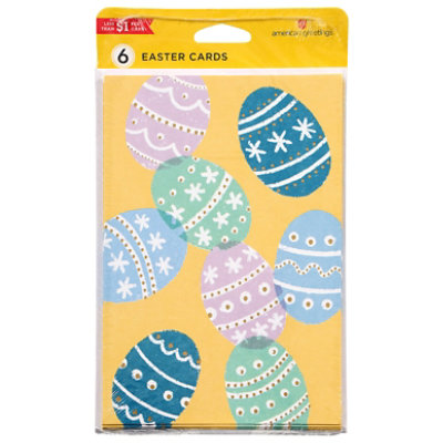 American Greetings Ecomm Easter Egg Patern Card - Each - Image 1