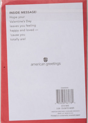 American Greetings Tiger Cub Valentine's Day Card - Each - Image 4