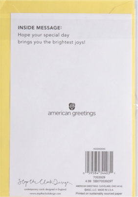American Greetings Flowers Birthday Card - Each - Image 3