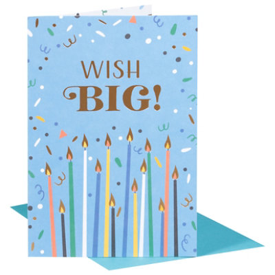 American Greetings Wish Big Candles Birthday Card - Each - Image 2