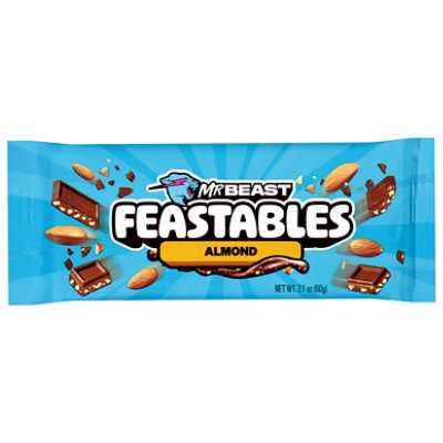 Feastables Almond Chocolate Bar 60g - 2.1 Oz. - Image 2