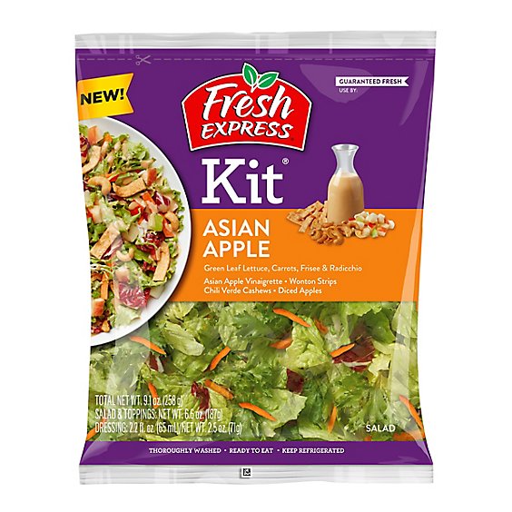 Fresh Express Asian Apple Salad Kit - 9.1 Oz. - jewelosco Fresh Express Asian Apple Salad Kit - 9.1 Oz. - jewelosco