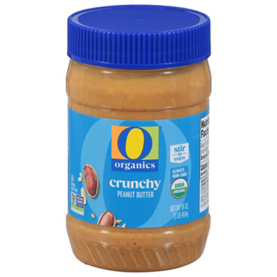 O Organics Old Fashioned Crunchy Peanut Butter 16 Ounce - 16 OZ - Image 3