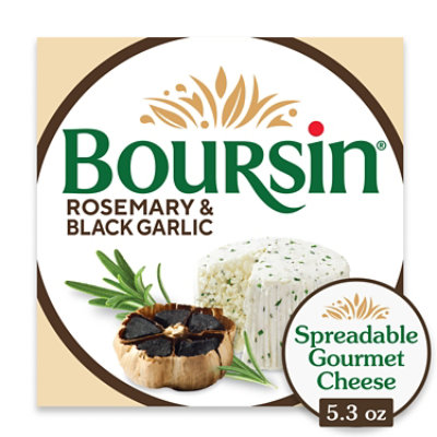 Boursin Rosemary & Black Garlic Cheese Spread - 5.3 Oz