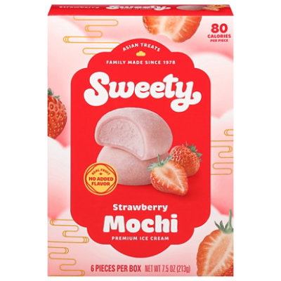 Sweety Ice Cream Mochi Strawberry - 7.5 Oz - Image 3