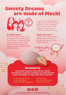 Sweety Ice Cream Mochi Strawberry - 7.5 Oz - Image 6