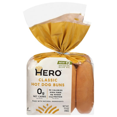Hero Classic Hot Dog Buns - 17.5 Oz - Image 1