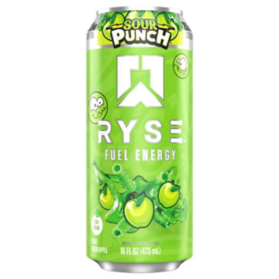 Ryse Fuel Green Apple Sour Punch - 16 Fl. Oz. - Image 2