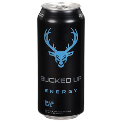 Bucked Up Energy Blue Raz - 16 Fl. Oz. - Image 1