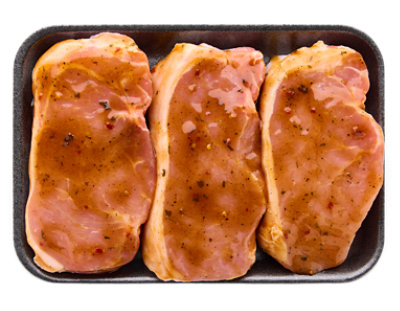 Pork Chop Bnls Jamacian Jerk Marinade 10% - LB - Image 1