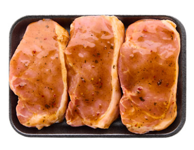 Pork Chop Boneless Kalbi Marindate Up To 10% Solution - LB - Image 1