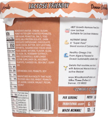 Whoa Momma! Gelato Peanut Butter Chocolate Chip Protein - 16 Oz - Image 5