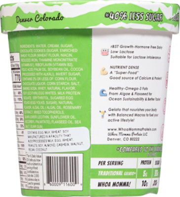 Whoa Momma Gelato Mint Cookis N Cream - 16 Oz - Image 5