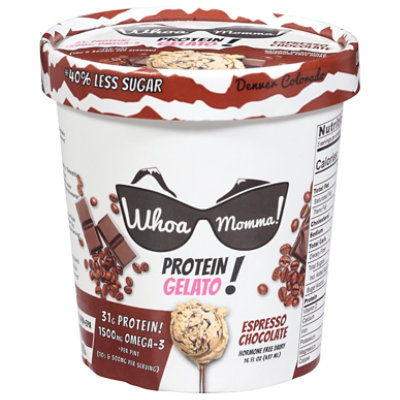 Whoa Momma Gelato Espresso Chocolate - 16 Oz - Image 1