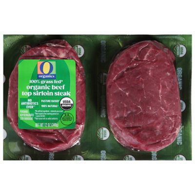 O Organics Beef Steak Top Sirloin Grass Fed 12 Ounce - 12 OZ - Image 3