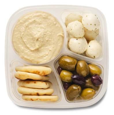 ReadyMeals Hummus Mozzarella Olive Quad - Each - Image 1