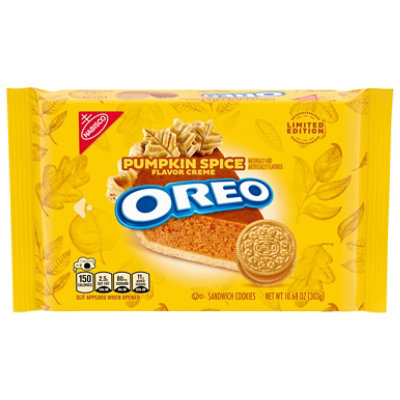 OREO Pumpkin Spice Sandwich Cookies Limited Edition - 10.68 Oz - Image 2