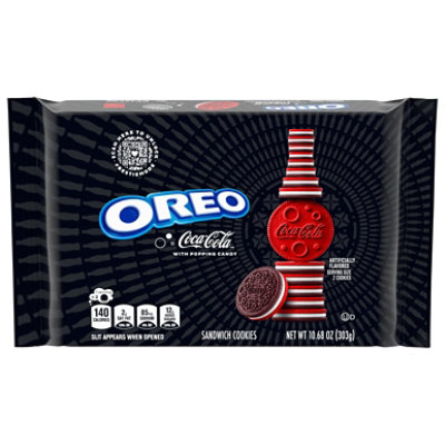 OREO Coca-Cola Sandwich Cookies Limited Edition - 10.68 Oz - carrsqc