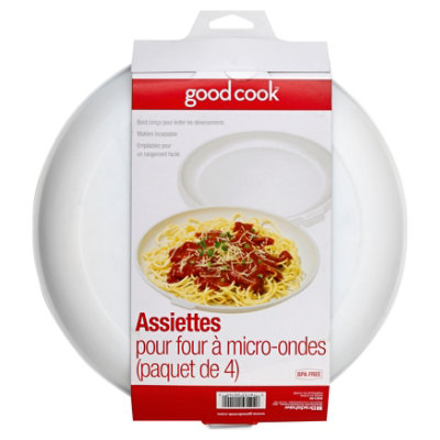 Good Cook Microwave Plates S4 - 4 Count - Image 1