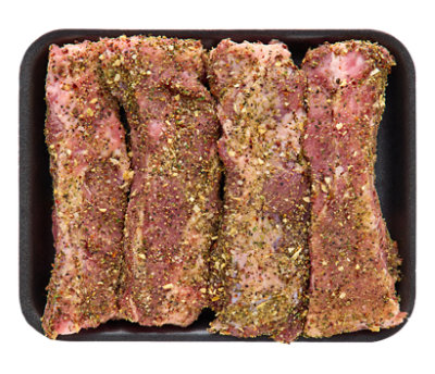 Pork Backribs Bnls Lemon Pepper Seasoning - LB - Image 1