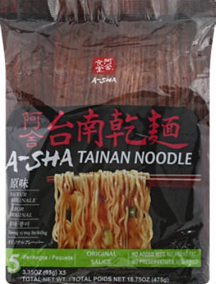 A-sha Foods Tainan Noodle W/original Soy Sauce - 16.75 Oz - Image 2