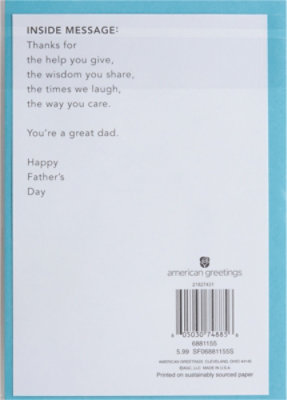 American Greetings Great Dad Father's Day Card - Each - Image 3