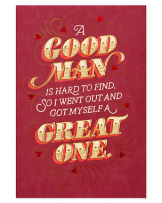 American Greetings A Good Man Valentine's Day Card - Each - Image 5