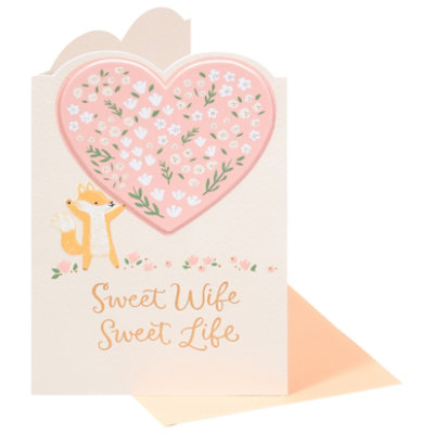 American Greetings Ecomm Hearts Wife Greeting Card - Each - Image 2