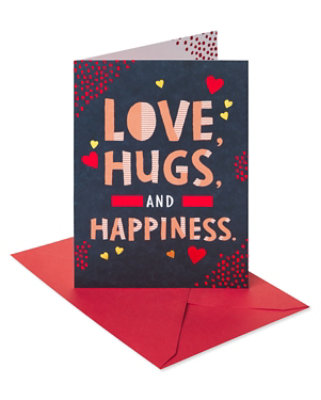 American Greetings Love, Hugs, and Happiness Valentine's Day Card - Each - Image 1