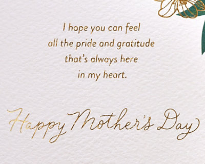 American Greetings Floral Most Amazing Wife Mother's Day Greeting Card - Each - Image 5