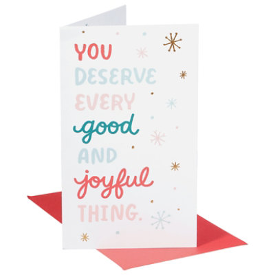 American Greetings Colorful Christmas Card - Each - Image 1