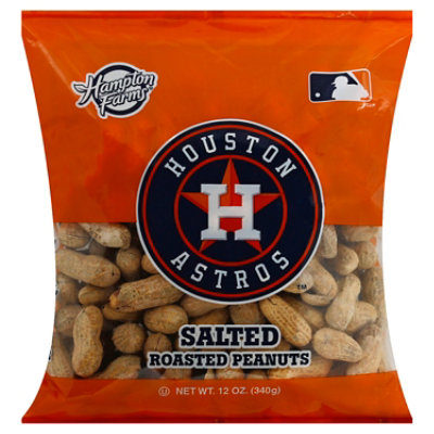 Houston Astros Salted In-shell PEachnuts - 12 Oz - Image 1