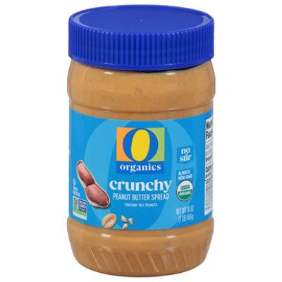 O Organics Crunchy No Stir Peanut Butter Spread 16 Oz - 16 OZ - Image 2